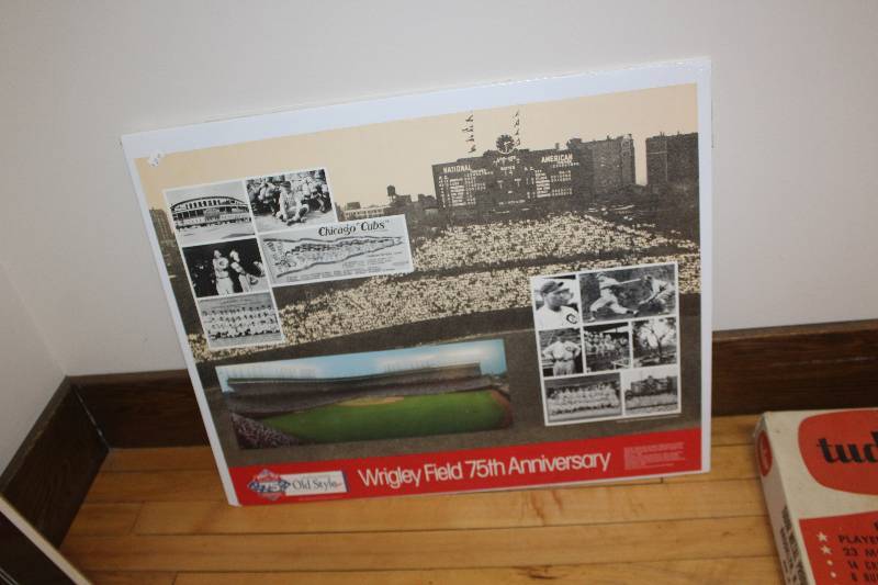 lot 238 image: Wrigley Field 75th Anniversary Wall Art