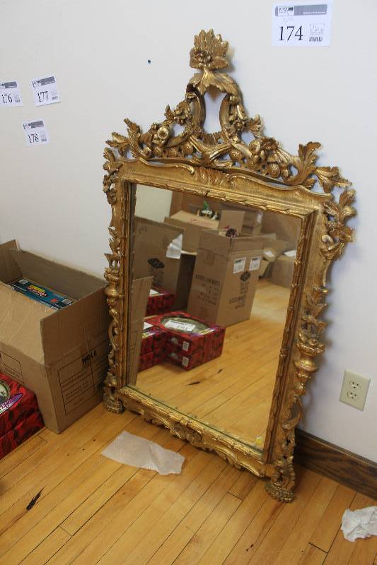 lot 174 image: Framed Wall Mirror