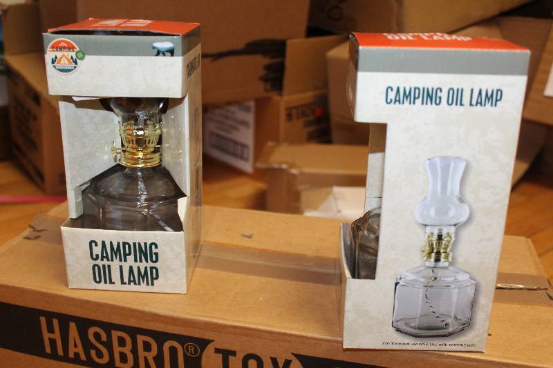 lot 187 image: Lot of (2) Camping Oil Lamp