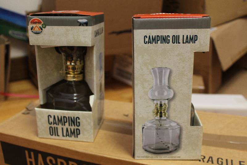 lot 188 image: Lot of (2) Camping Oil Lamp