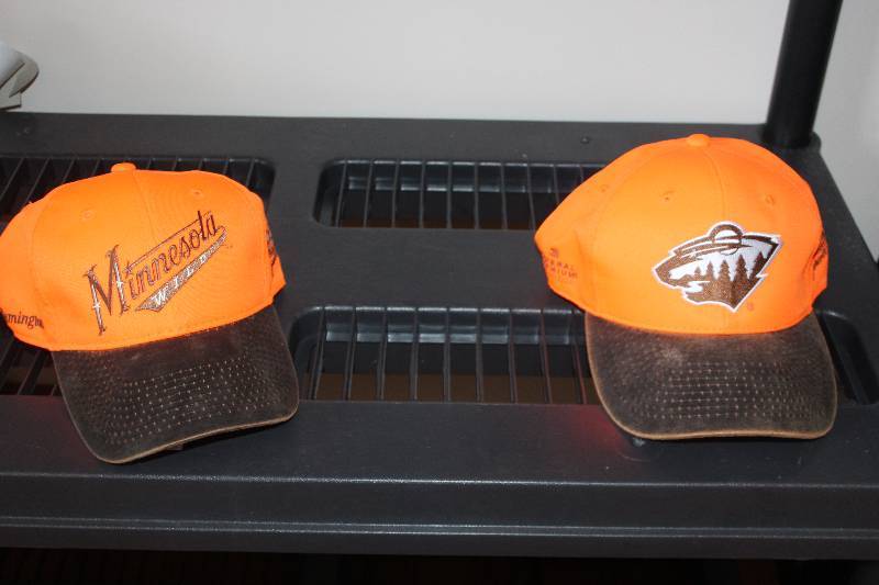 lot 294 image: Lot of (2) Baseball Caps - Minnesota Wild