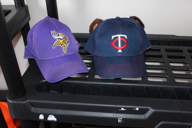 lot 295 image: Lot of (2) Baseball Caps -  Vikings, Twins