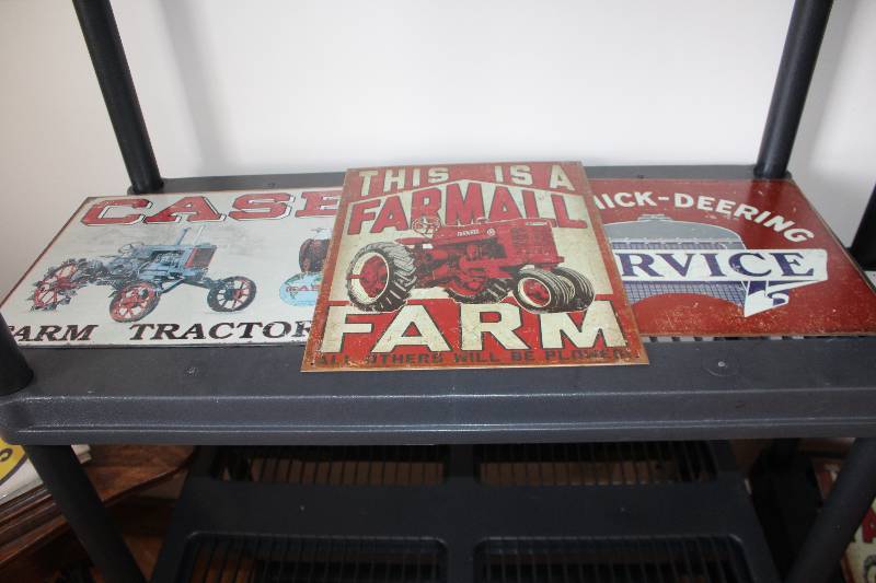 lot 312 image: Lot of (3) Farmall,Case,McCormick Decorative Wall Art