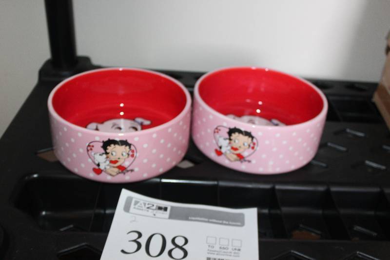 lot 308 image: Lot of (2) Betty Boop Bowls