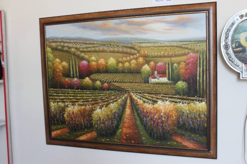lot 455 image: Framed Matted Signed Original Painting by Daniel