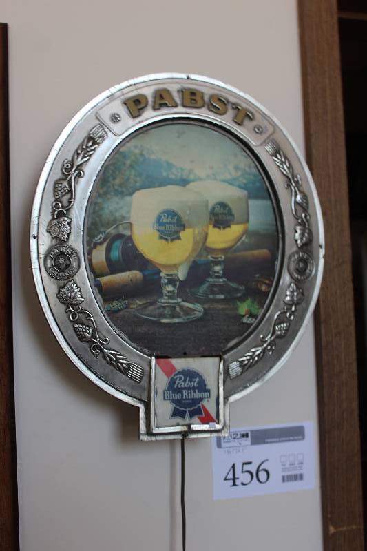 lot 456 image: Pabst Blue Ribbon Decorative Wall Light