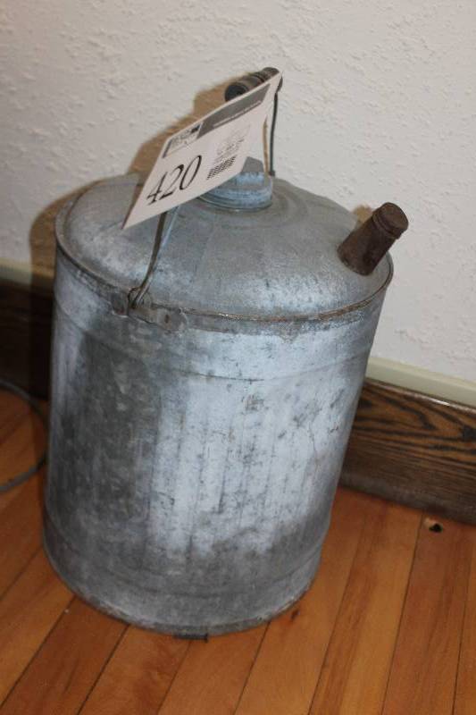 lot 420 image: Metal Water Can