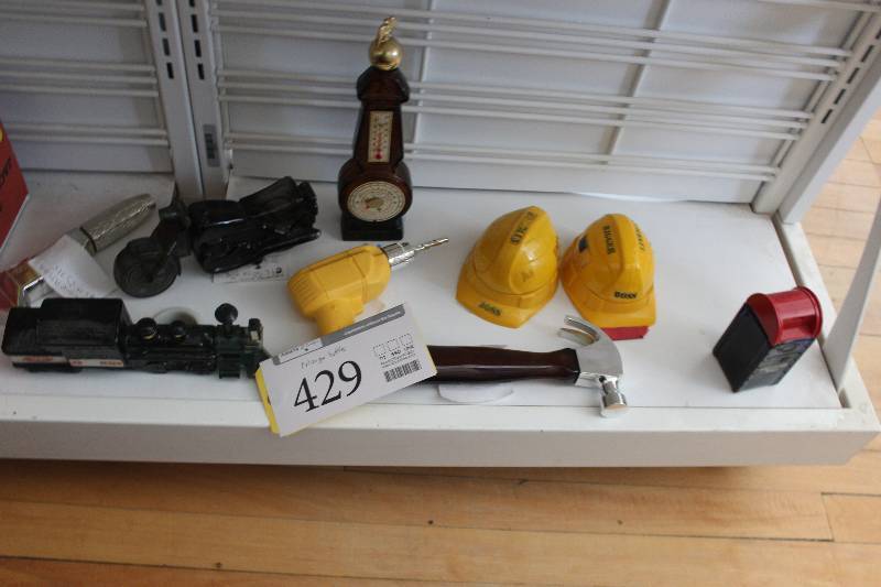 lot 429 image: Decorative Tools,Trains,Motorcycle Cologne Bottles