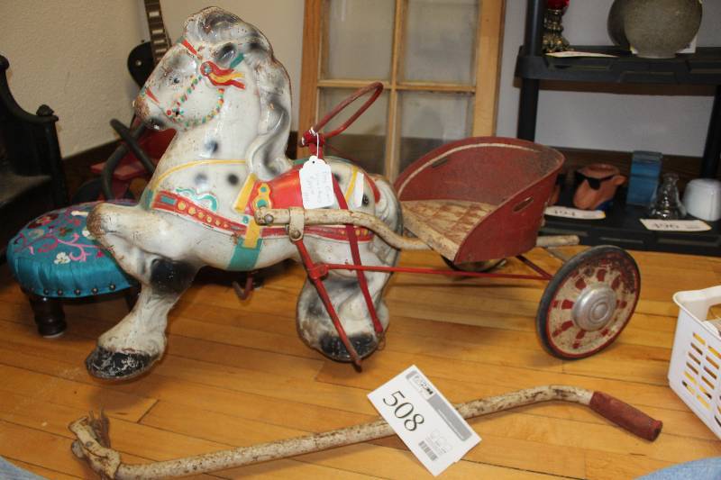 lot 508 image: Pony Express Horse & Buggy