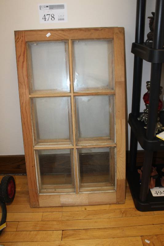 lot 478 image: Lot of (3) 6-Pane Windows