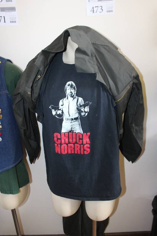 lot 472 image: Chuck Norris Shirt, Hormel Coveralls