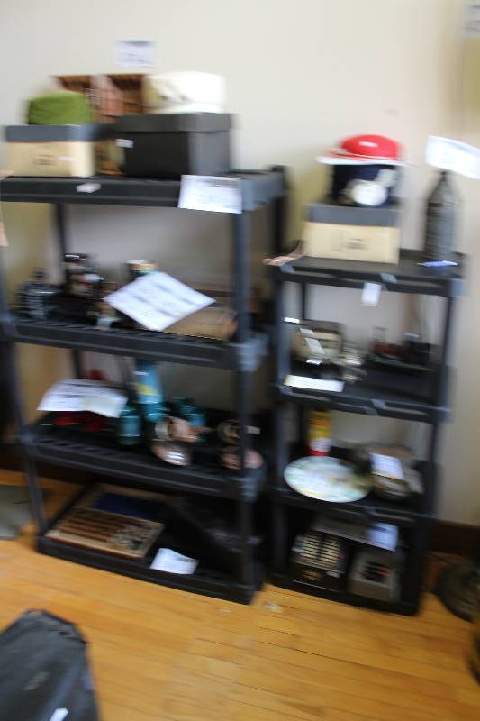 lot 549 image: Lot of (2) 4-Shelf Shelving Units
