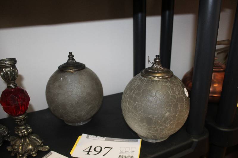 lot 497 image: Glass Globe Light