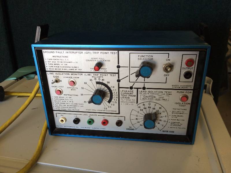 BioTek Instruments Ground Fault Interrupter (GFI) Trip Point Test Line