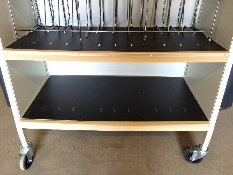 WOW Carstens 5 Shelf Mobile Privacy Medical Charts Cart Supply