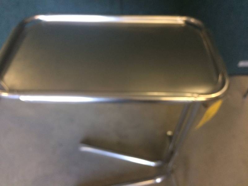 lot 4 image: Medical Mayo Surgical Instrument Stand Tray Stainless Convenient Foot Lever To Raise & Lower Plus Tray Is Removable - Very Expensive Even When Purchased Used - Nice Condition