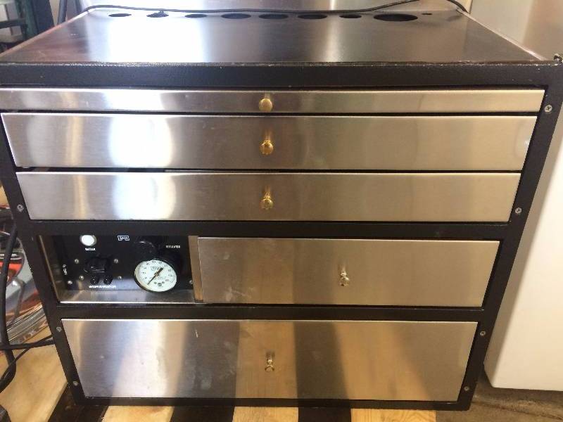 lot 36 image: Retails Used $800 SMR J7 Wall Mount Stainless Steel ENT Ears, Nose & Throat Treatment Cabinet - Super Nice Condition - Forget Your Sears Craftsman Tool Chest Box - Great For Garage Mechanics OR Mancave