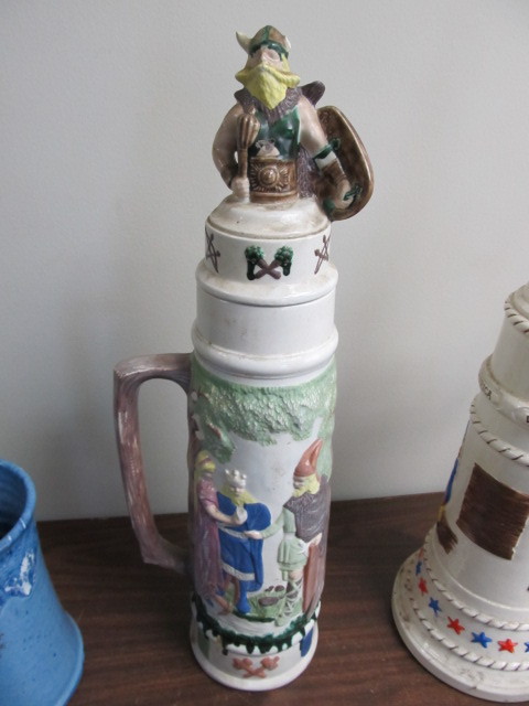 lot 88 image: Collection of Vintage Beer Steins etc