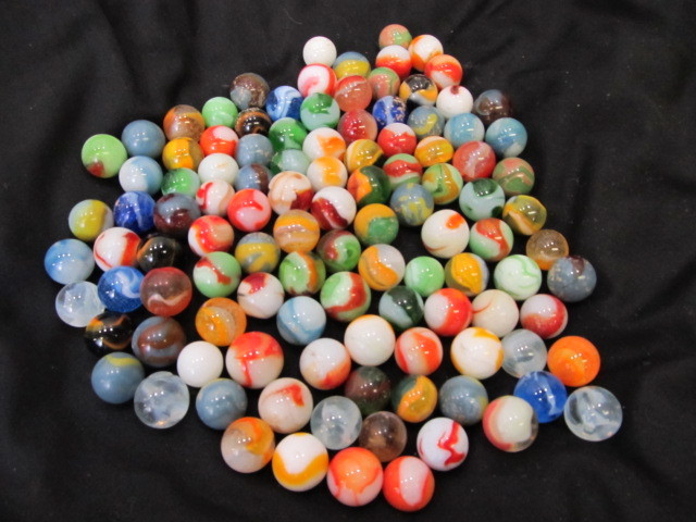 lot 108 image: Collection of OLD VintageAntique Marbles - Handmade