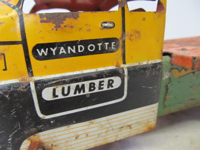 lot 150 image: 1950s Pressed Steel Wyandotte Lumber Truck