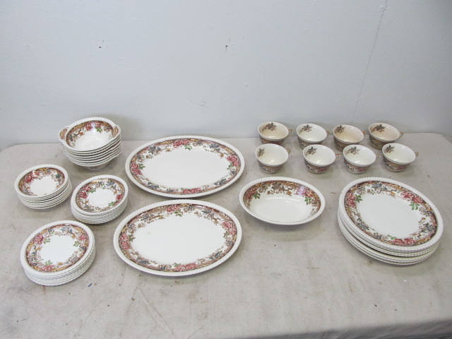 lot 116 image: 8 Place Setting Antique Johnson Bros China Set