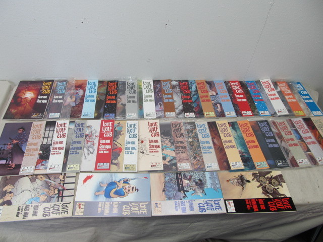 lot 119 image: Collection of Vintage LONE WOLF & CUB Manga Comic Books