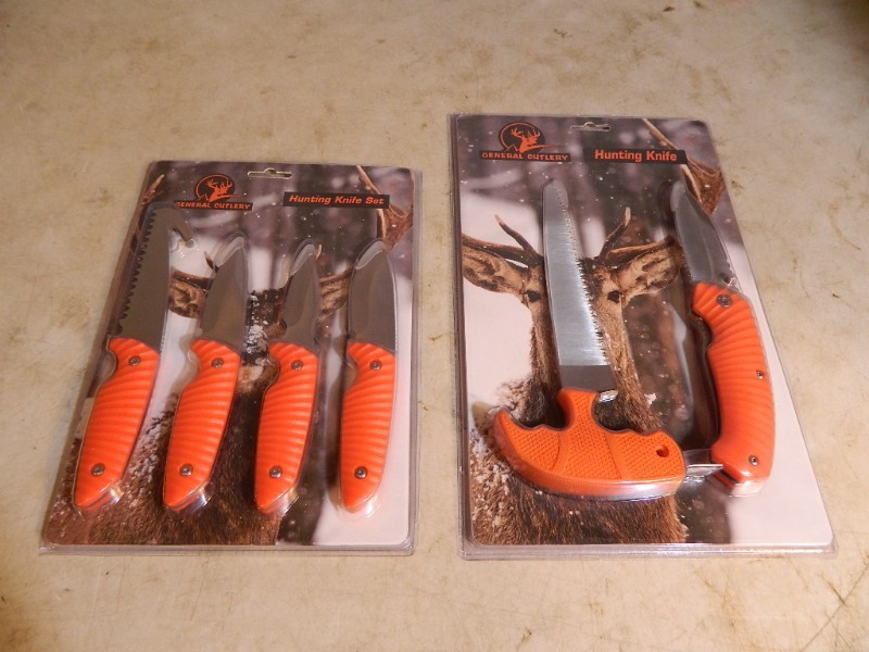 lot 31 image: 2 New Hunting Knife Sets