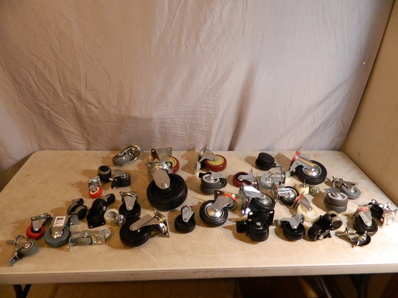 lot 48 image: Large Lot of New Assorted Casters