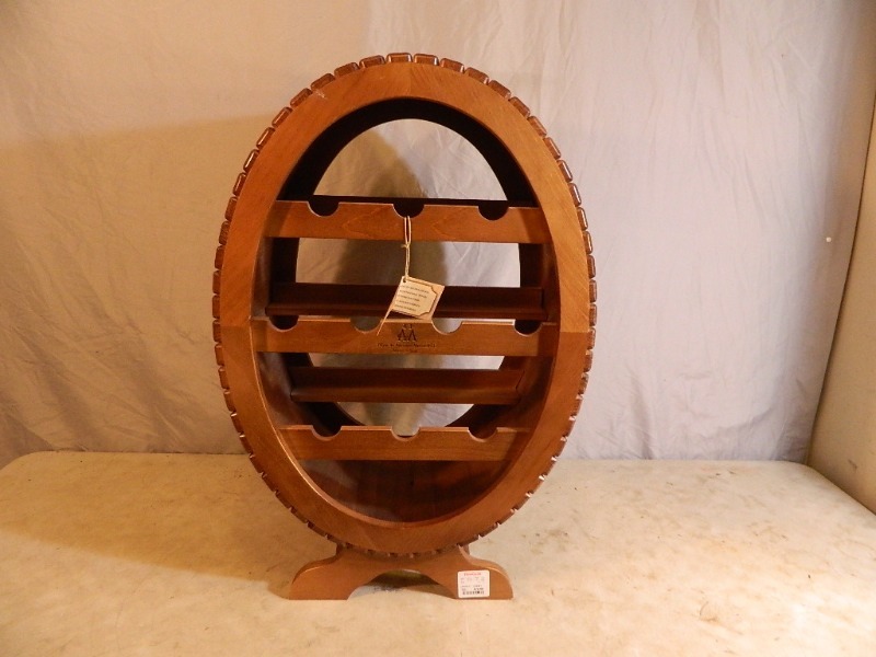 lot 111 image: NICE Wood Wine Rack