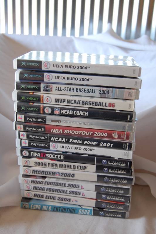 lot 16 image: X Box, Playstation 2, and Game Cube Games