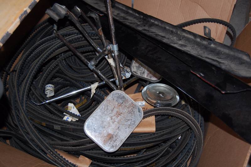 lot 39 image: Bug Scheilds,Side Mirrors for Truck, Automotive Belts AND MORE