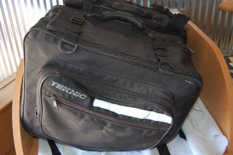 lot 42 image: TEKNIC Motorcycle Saddlebags
