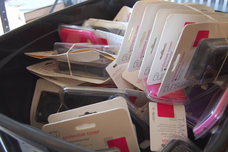lot 45 image: Large Box of T- Mobile Phone Cases