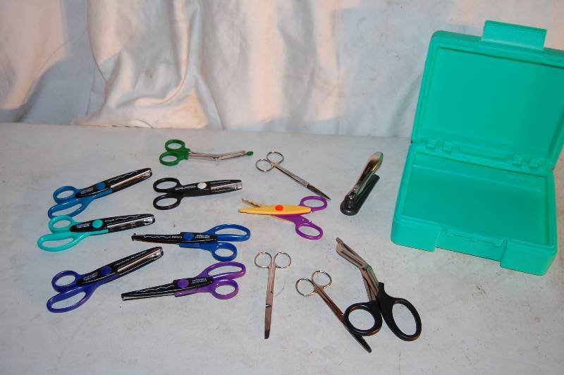 lot 108 image: Box of Scissors and a Hole Punch