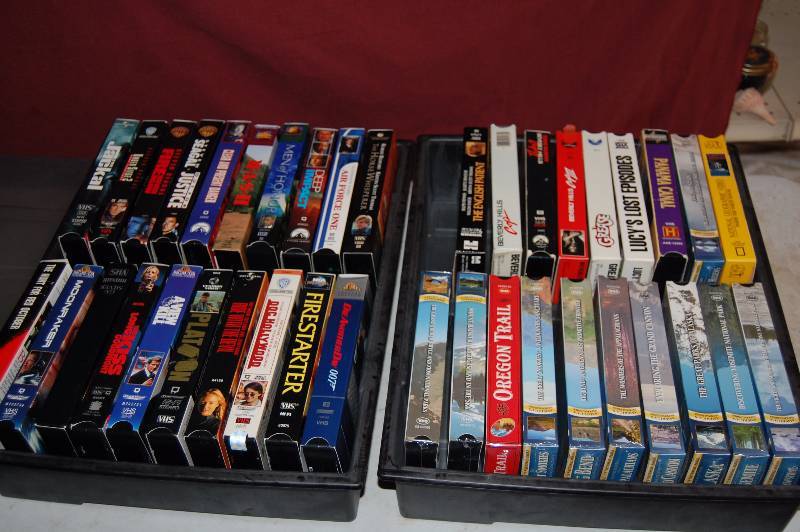 lot 142 image: VHS Tapes with Cases