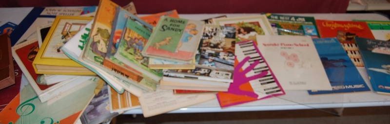 lot 155 image: Vintage Kids Books, Music Books, and More