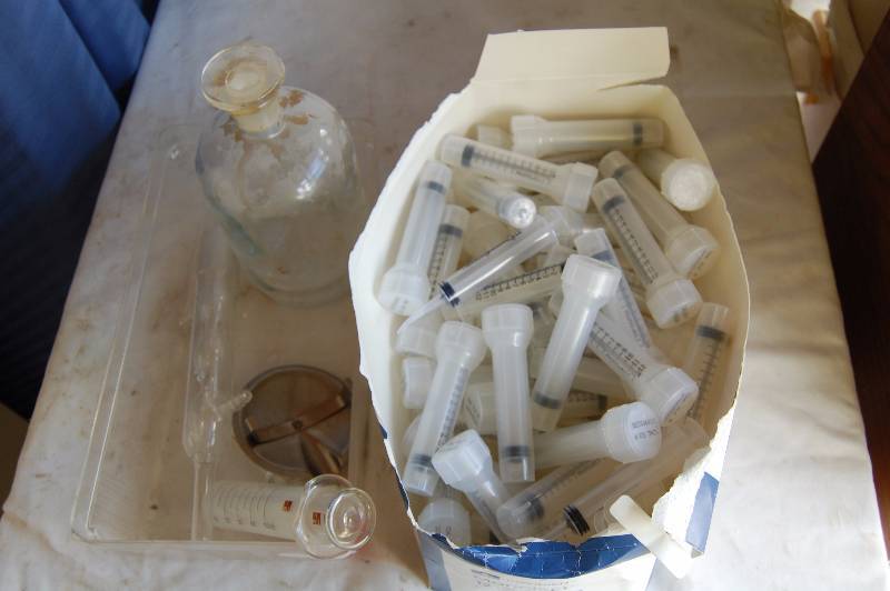 lot 194 image: Plastic and Glass Syringes