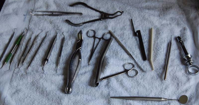 lot 223 image: Steel Dental Tools