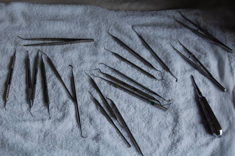 lot 224 image: Steel Dental Tools