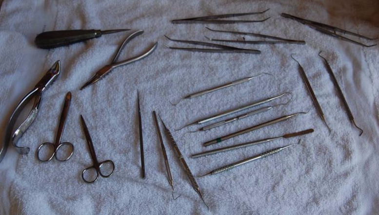 lot 230 image: Steel Dental Tools