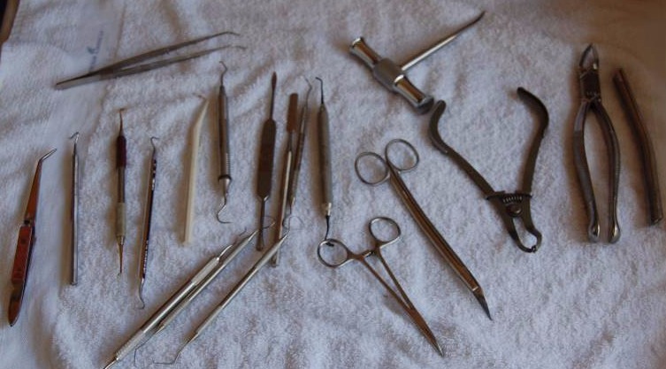 lot 234 image: Steel Dental Tools
