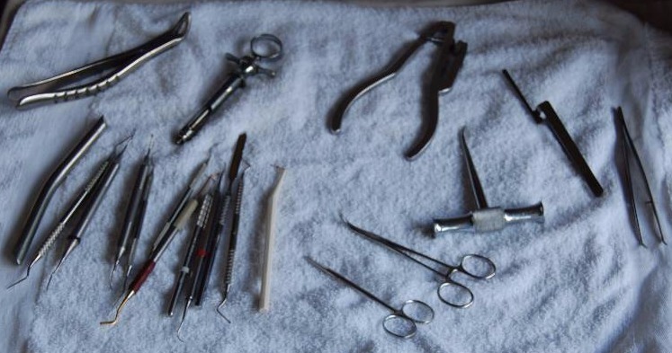 lot 235 image: Steel Dental Tools