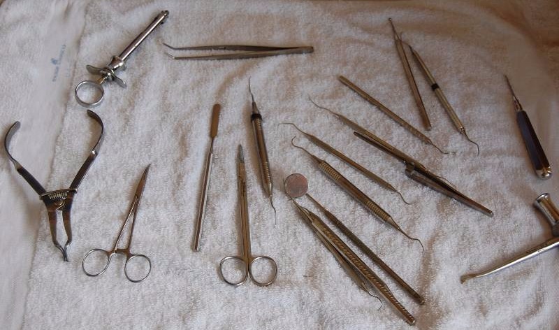lot 239 image: Steel Dental Tools