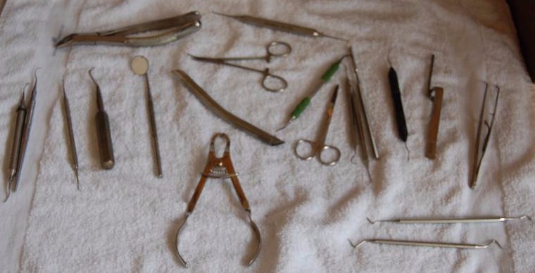 lot 245 image: Steel Dental Tools