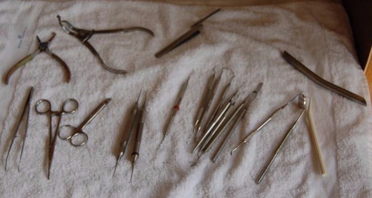 lot 247 image: Steel Dental Tools