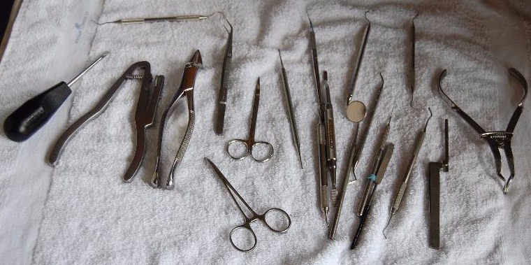 lot 248 image: Steel Dental Tools