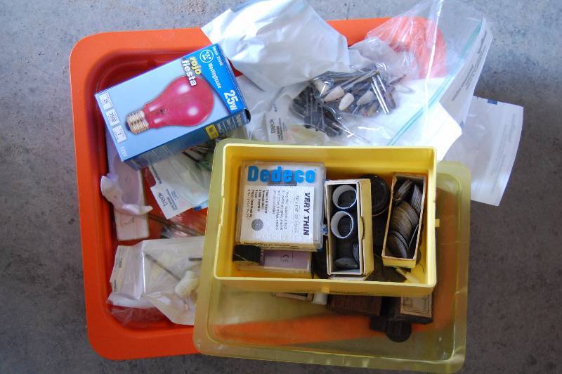 lot 285 image: Rotary Tool Tips and Sharpening Stone