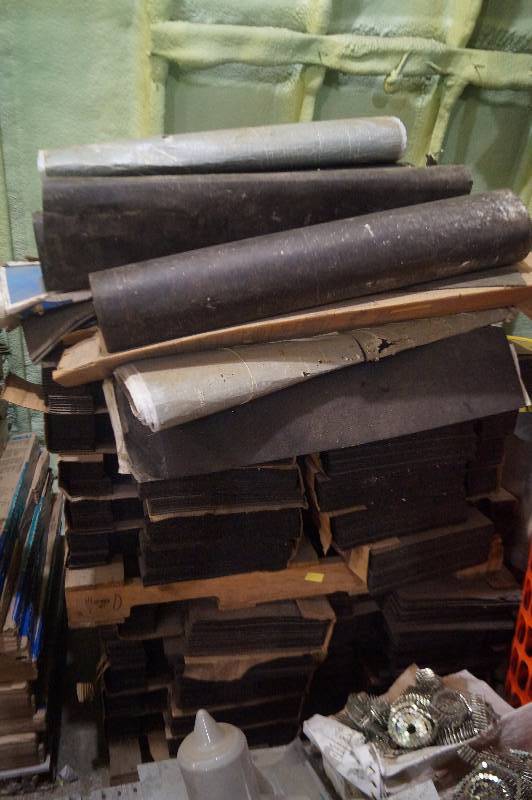 Pallet of Shingles, Tarpaper