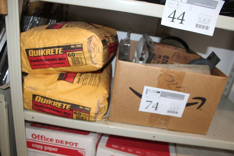 lot 74 image: Quikrete Concrete Mix, Boat Motor Propellor, Door Hardware