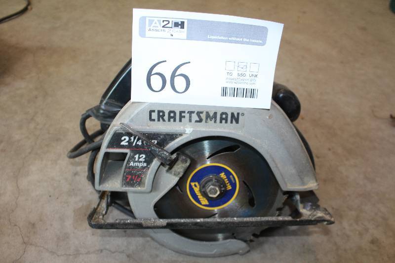 lot 66 image: Craftsman 7.25in. 2.25 hp. 12A Circular Saw
